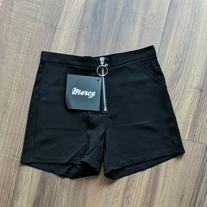 5/$100 High Waisted Black Shorts